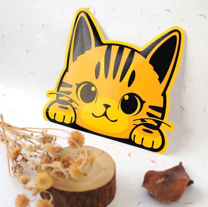 Vitality Creative Cat Series Car Stickers - Waterproof, Durable, and Eye-Catching