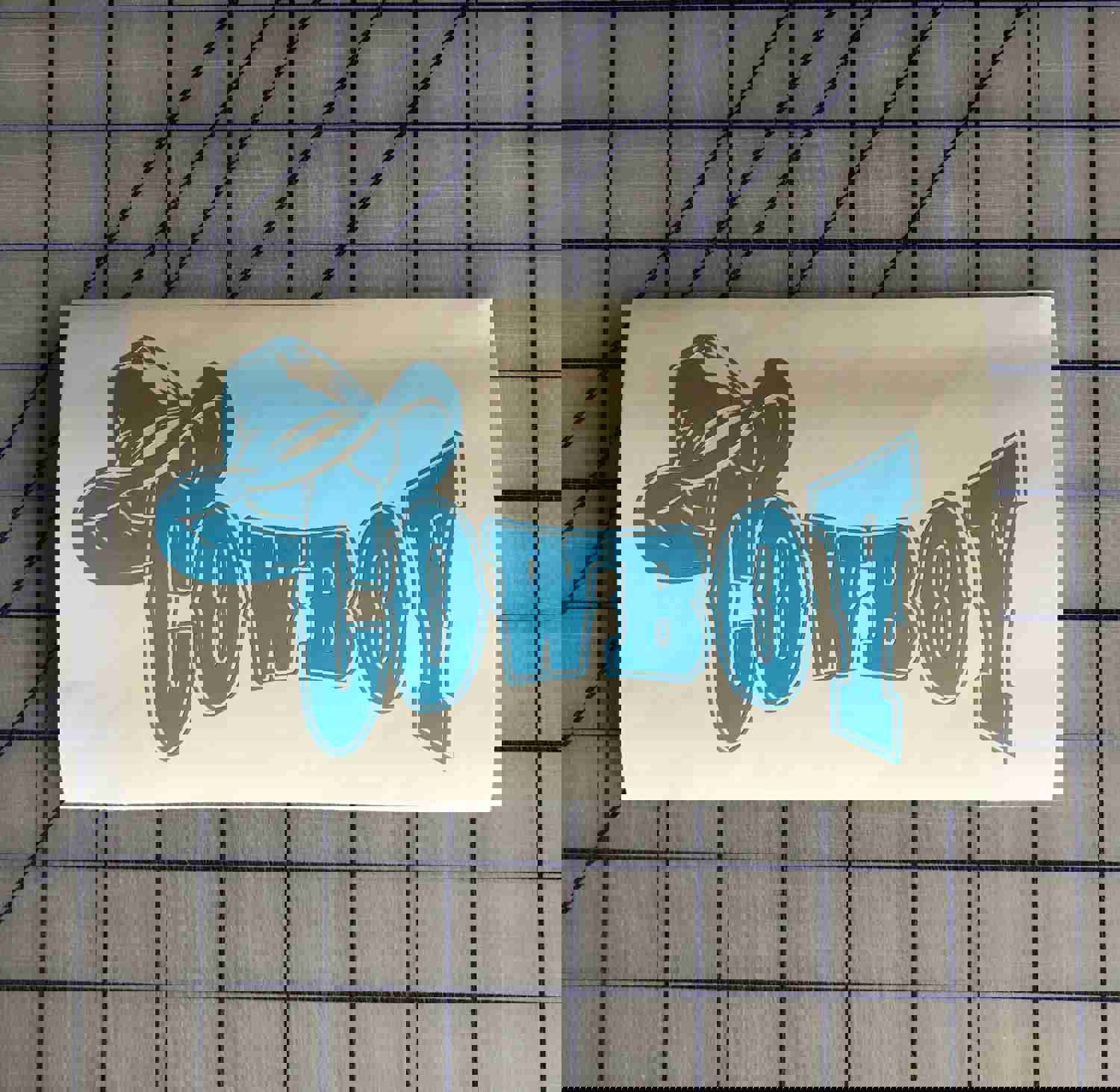 Custom Cowboy Western Boots Vinyl Decal for Car and Truck Windows