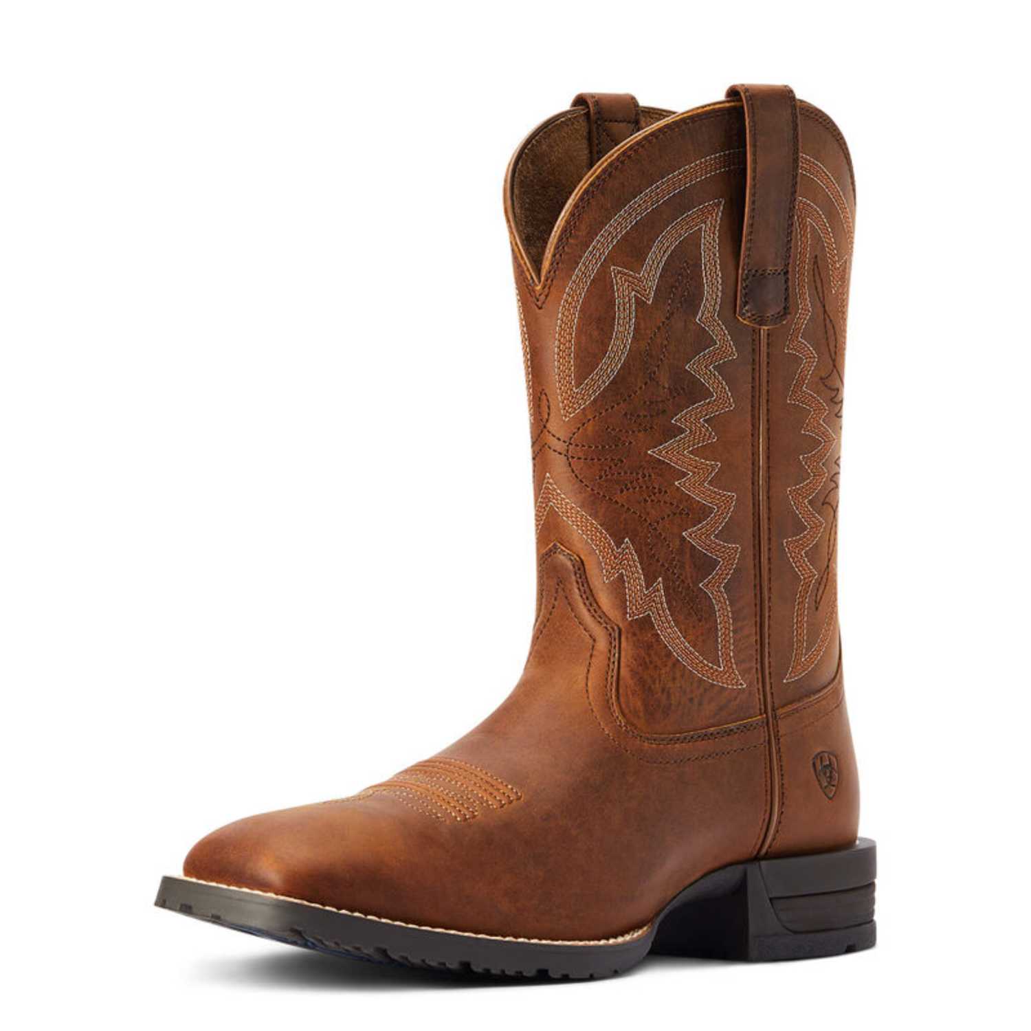 Ariat Men's Hybrid Ranchwork Western Boot - Enhanced Comfort & Traction