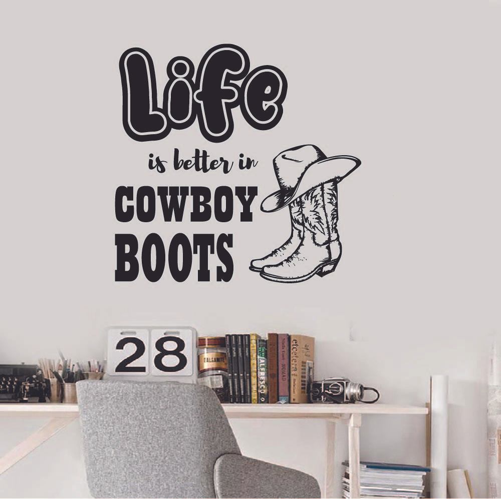 Cowboy Quotes Vinyl Wall Decal - Embrace the Western Spirit
