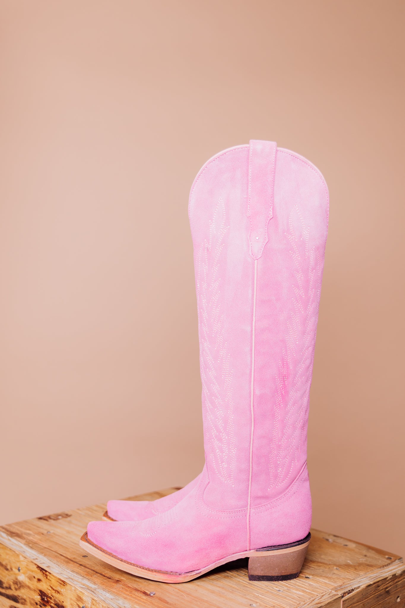 Georgina Gamuza Pastels Tall Cowgirl Boot - Brown