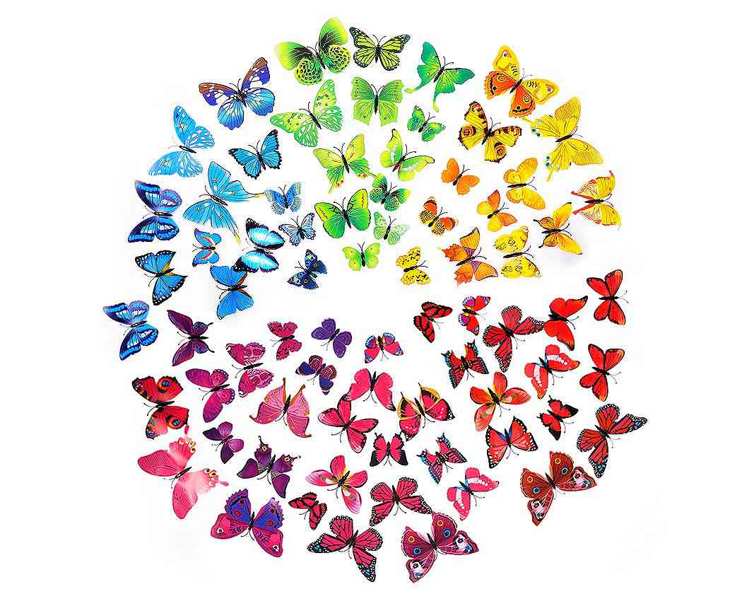 12pcs 3D Removable Butterflies Wall Stickers for Home Decor