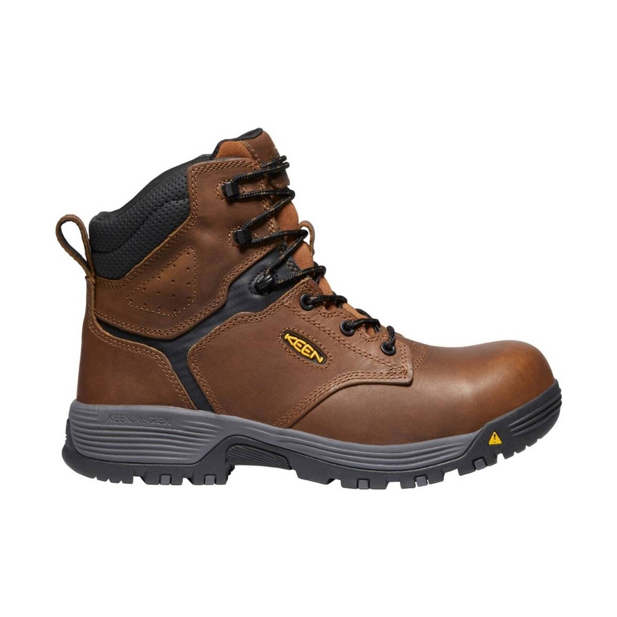 KEEN Utility Men's Chicago 6" Waterproof Composite Toe Work Boot - Tobacco/Black