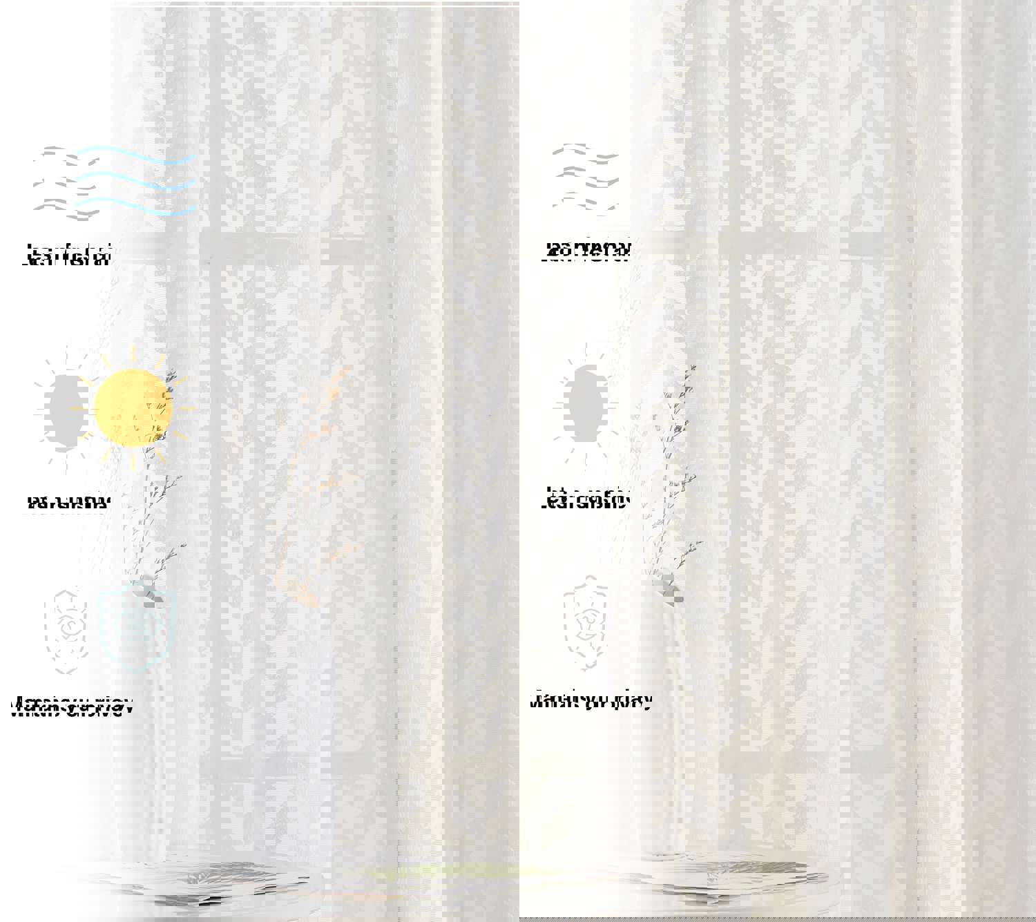 Elegant Herringbone Sheer Cafe Curtains for a Chic Kitchen