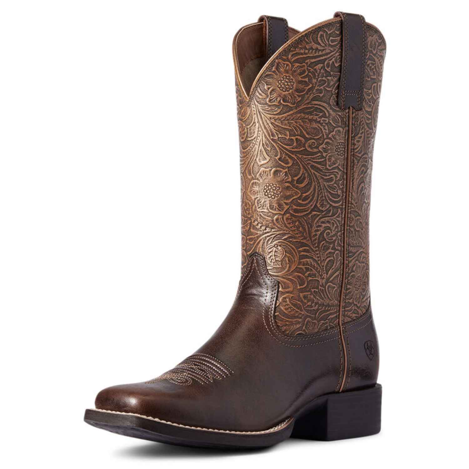 Ariat Women's Roundup Wide Square Toe Western Boot - 10038420