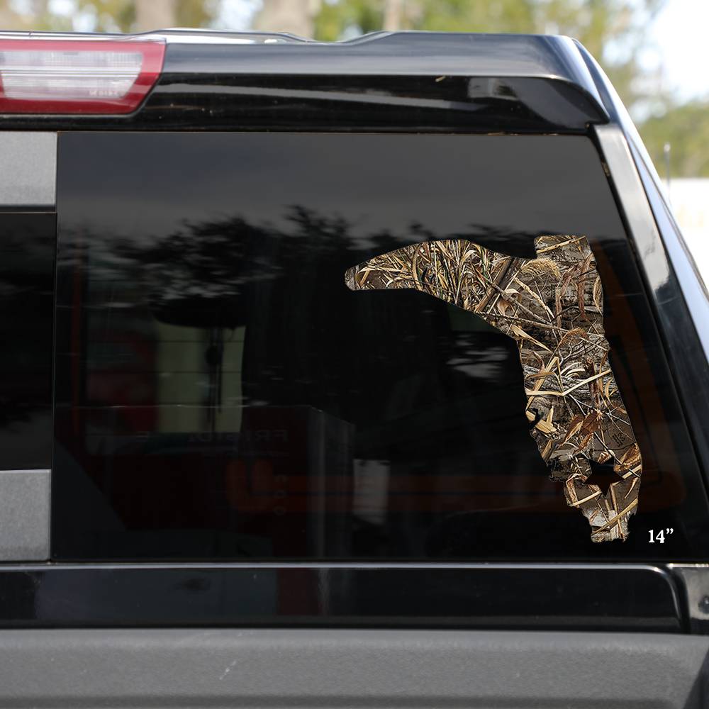 Realtree Camo Florida Cracker Boot Logo Decal