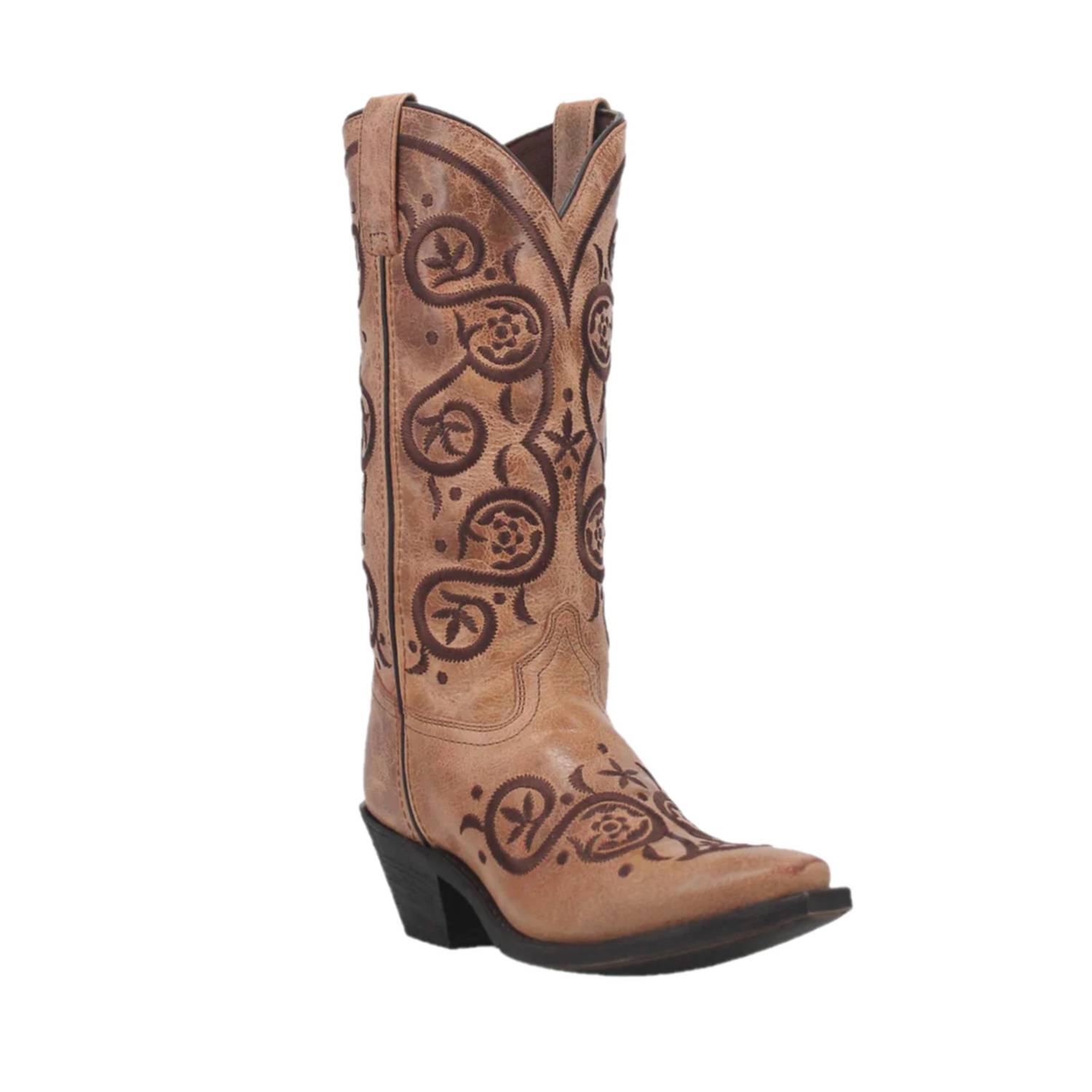 Laredo Women's Taupe Brown Whirlaway Western Boots - 52422