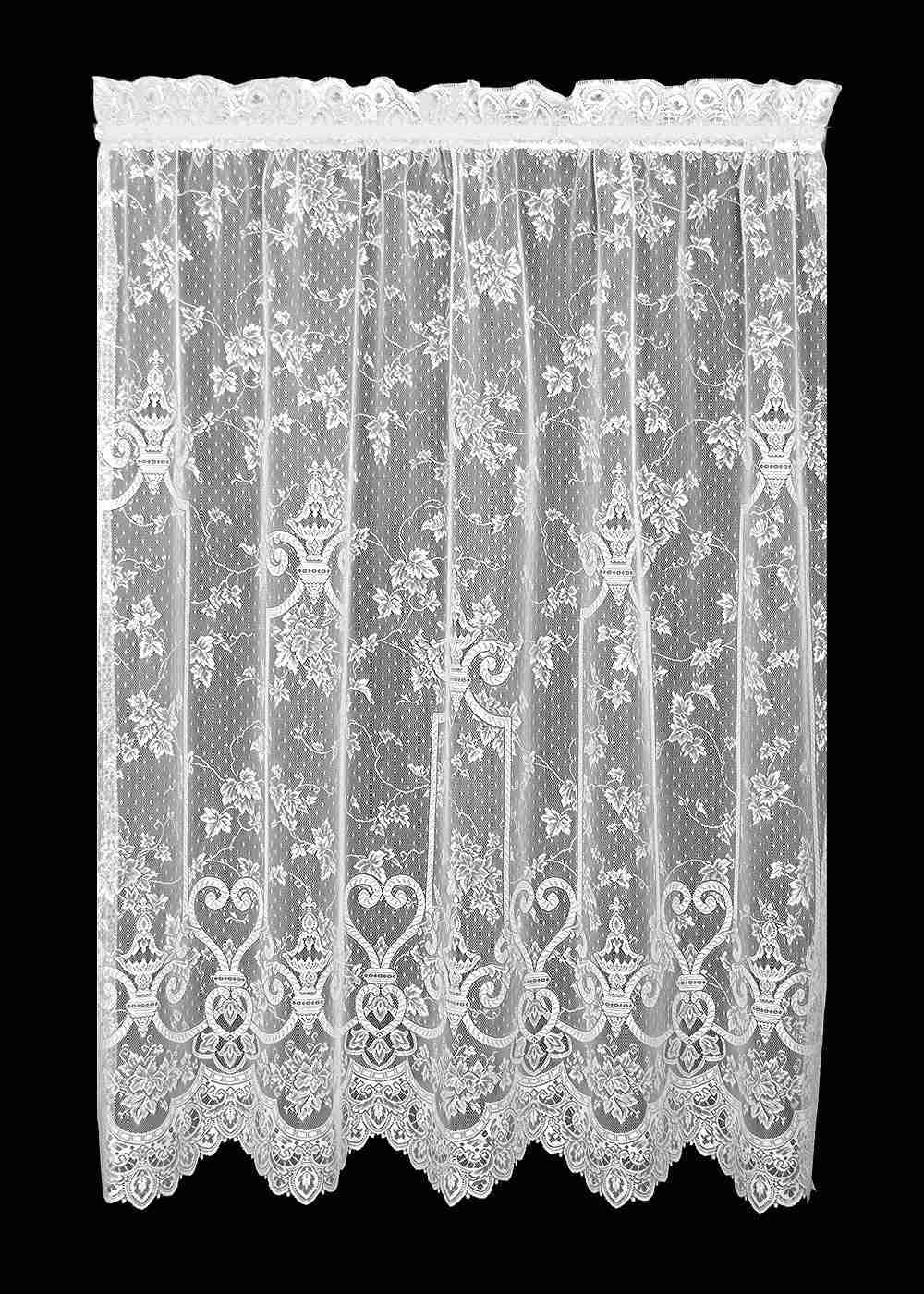 Elegant English Ivy Lace Curtains, Valances, and Home Decor