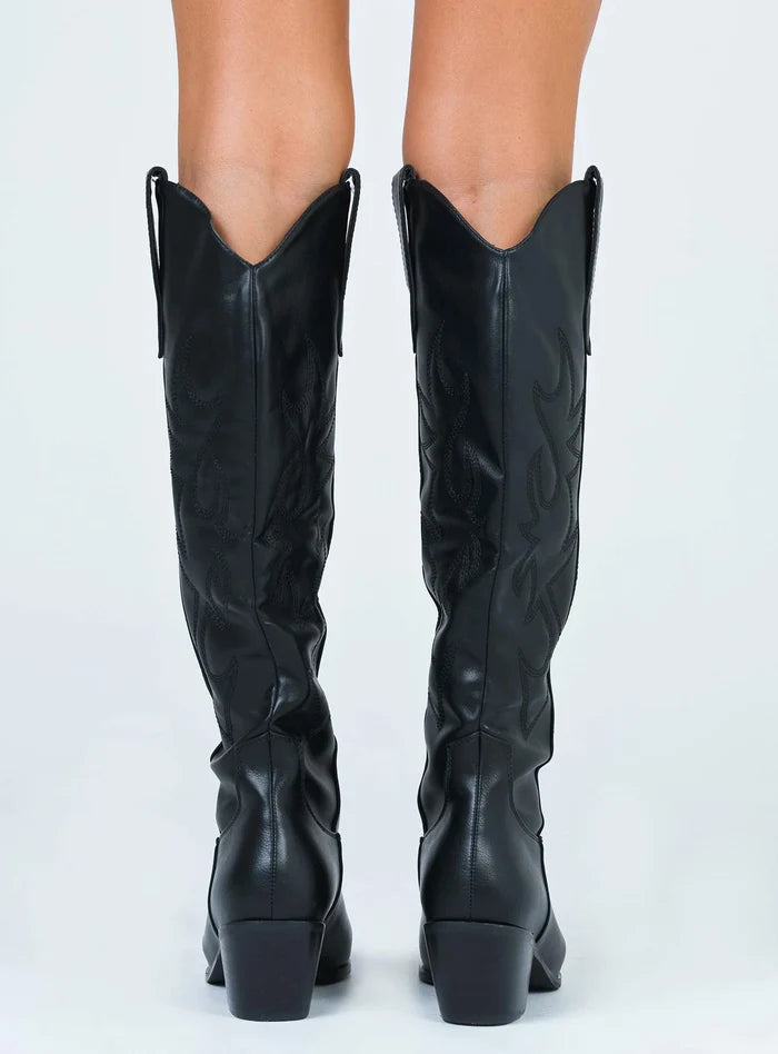 Billini Urson Cowgirl Boots - Black