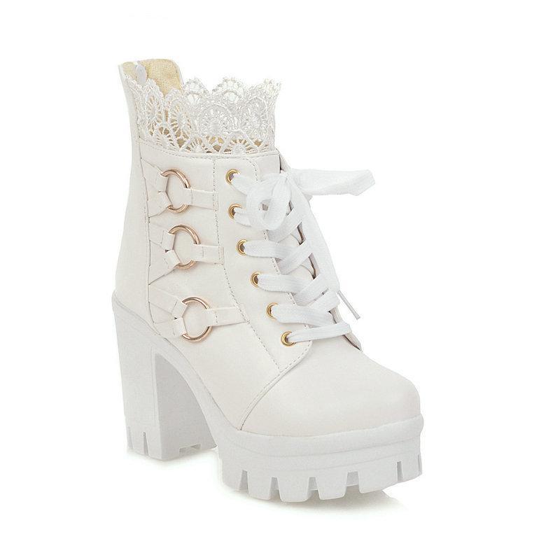 Stylish Women's Ankle Boots with Chunky Heel