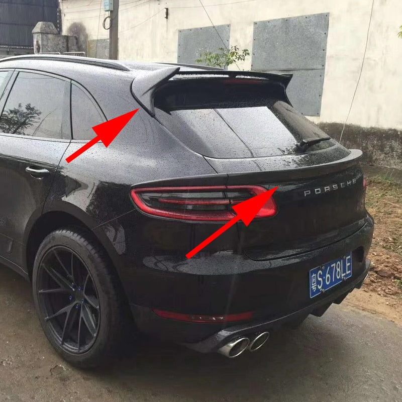 2014-2018 Porsche Macan Carbon Fiber Spoiler, Trunk Trim, Styling Accessory