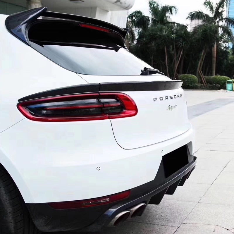 2014-2018 Porsche Macan Carbon Fiber Spoiler, Trunk Trim, Styling Accessory