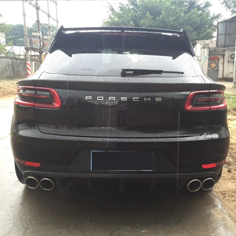 2014-2018 Porsche Macan Carbon Fiber Spoiler, Trunk Trim, Styling Accessory