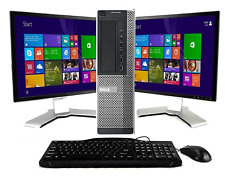 Dell Desktop PC with Dual 22" Monitors, Core i3, 16GB RAM, 2TB HDD
