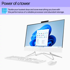 HP 22" All-In-One Desktop Computer with Pentium Silver, 3.2GHz, 8GB RAM, 128GB SSD, Windows 11