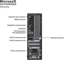 Dell Windows 11 Pro Desktop Computer PC - Core i7, 32GB RAM, 1TB SSD