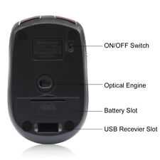 2.4GHz Dual Wireless Optical Mice with USB Receiver