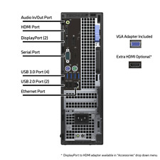 Dell High-Performance Desktop PC with i7, 64GB RAM, 4TB SSD