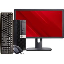 Dell i7 Desktop Computer with 16GB RAM, 512GB SSD, 1TB HDD, Dual 22" LCD Monitors