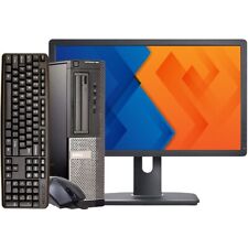 Dell i5 SFF Desktop PC with Up to 16GB RAM, 2TB Storage, 24in Monitor, Windows 10 Pro