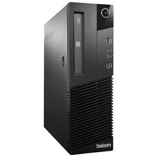 Lenovo i5 Desktop PC with 16GB RAM, 256GB SSD, Dual 22in LCD, Windows 10 Pro