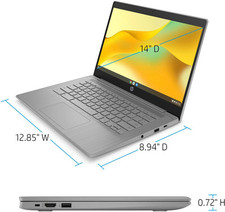 HP 14" Chromebook Laptop with Intel Celeron, 4GB RAM, 64GB eMMC