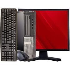 Dell i5 SFF Desktop PC with Up to 16GB RAM, 2TB Storage, 24in Monitor, Windows 10 Pro