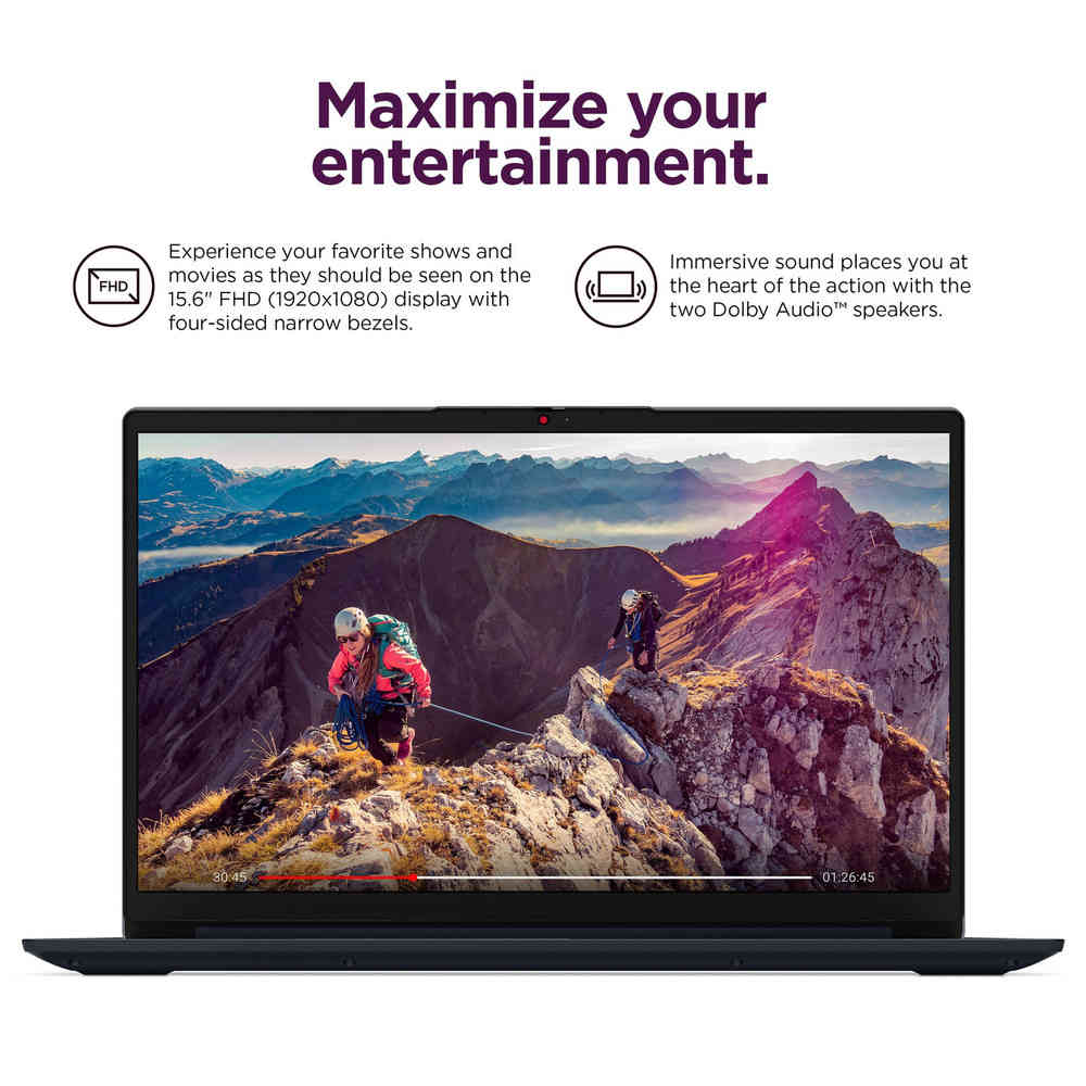 Lenovo IdeaPad 1 15.6" FHD Laptop - AMD Ryzen 3, AMD Radeon Graphics