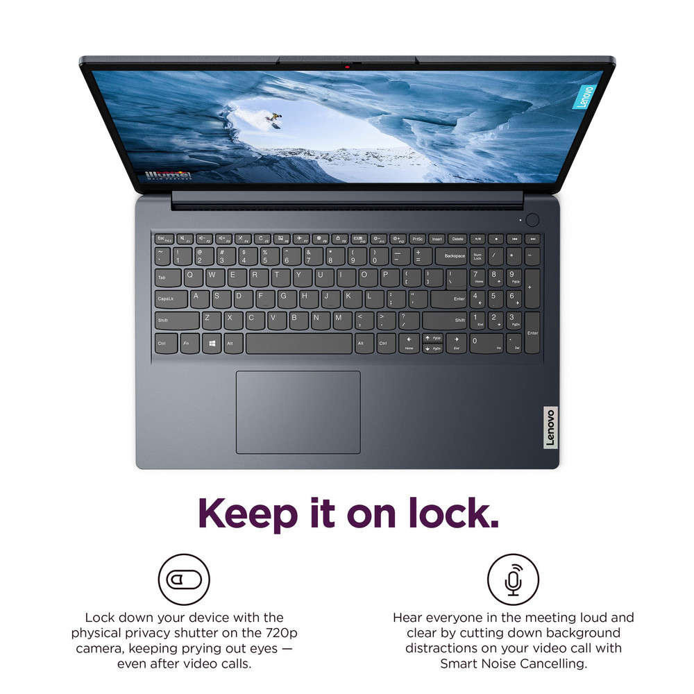Lenovo IdeaPad 1 15.6" FHD Laptop - AMD Ryzen 3, AMD Radeon Graphics