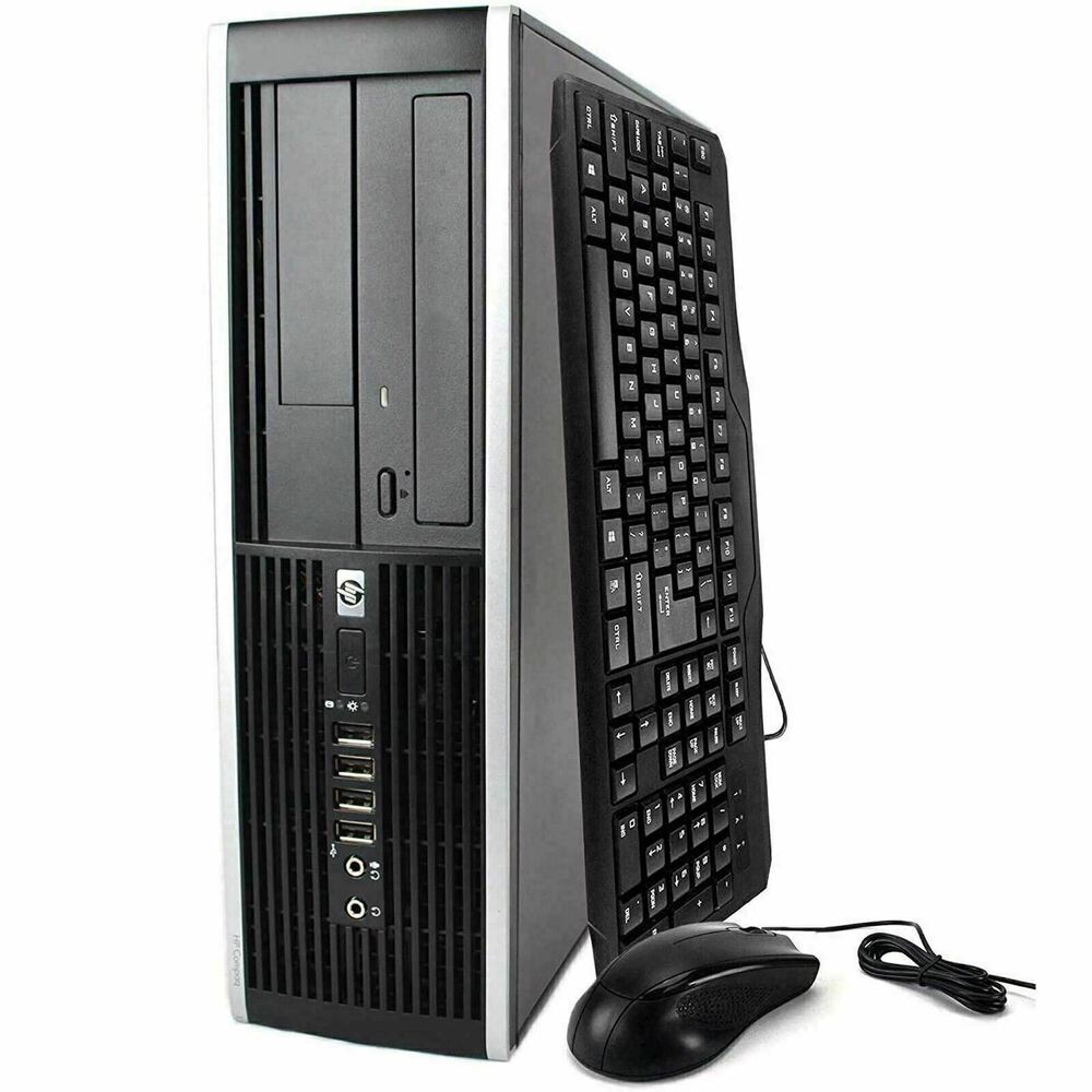 Windows 11 HP Desktop Computer with Core i5, 2TB HDD, 16GB RAM, WiFi, Dual LCD Monitor