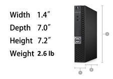 Dell OptiPlex 7040 Micro Desktop with i7-6700T, 64GB RAM, 2TB SSD