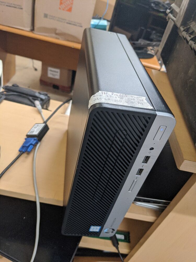 HP ProDesk 400 G4 SFF Desktop PC with Intel i7-6700, 16GB RAM, 256GB SSD and Windows 11 Pro