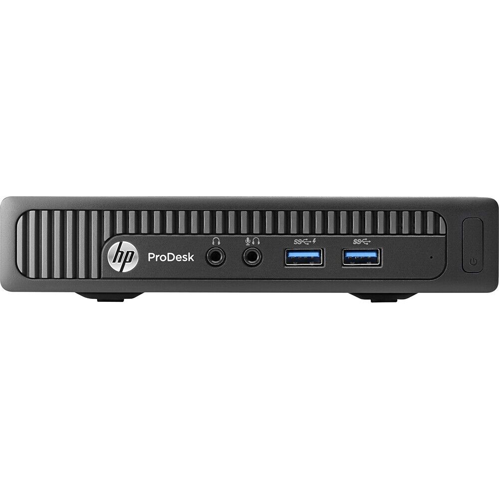 HP Desktop i5 Mini PC with 8GB RAM, 500GB HD, Dual 19in LCD, Windows 10 WiFi