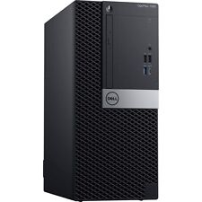Dell Windows 11 Pro Desktop Computer PC Tower with Intel i7, 16GB RAM, 256GB SSD, Wi-Fi