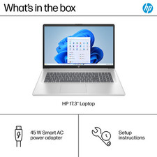 HP 17.3" Full HD Laptop with AMD Ryzen 5, 8GB RAM, 512GB SSD