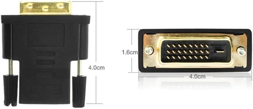 2-Pack DVI-D to HDMI Adapter for Enhanced Display Connectivity