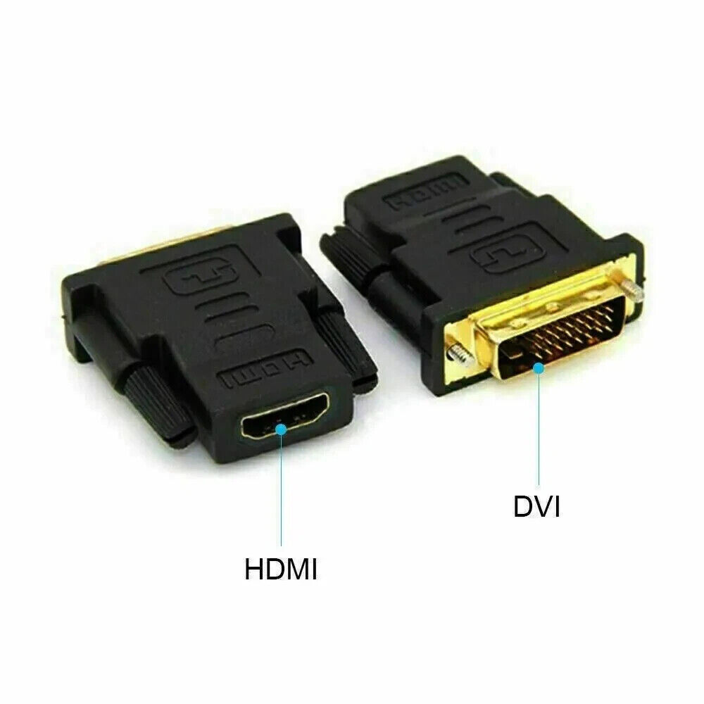 2-Pack DVI-D to HDMI Adapter for Enhanced Display Connectivity