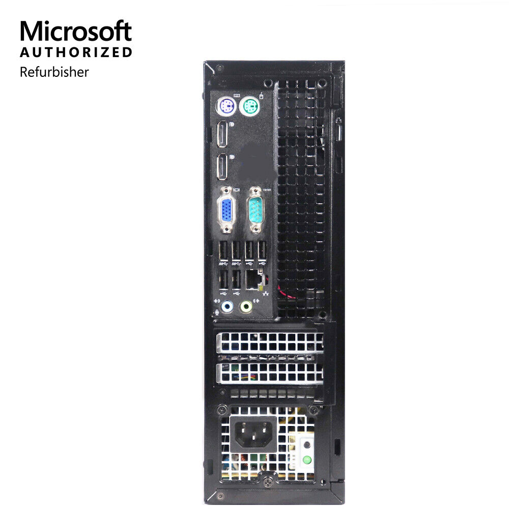 Dell Desktop Computer PC with Intel Core i5, 16GB RAM, 2TB HDD, Windows 10 Pro, 22" LCD Monitor, Wi-Fi