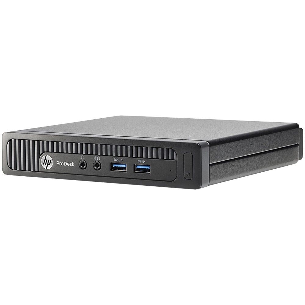 HP Desktop i5 Mini PC with 8GB RAM, 500GB HD, Dual 19in LCD, Windows 10 WiFi