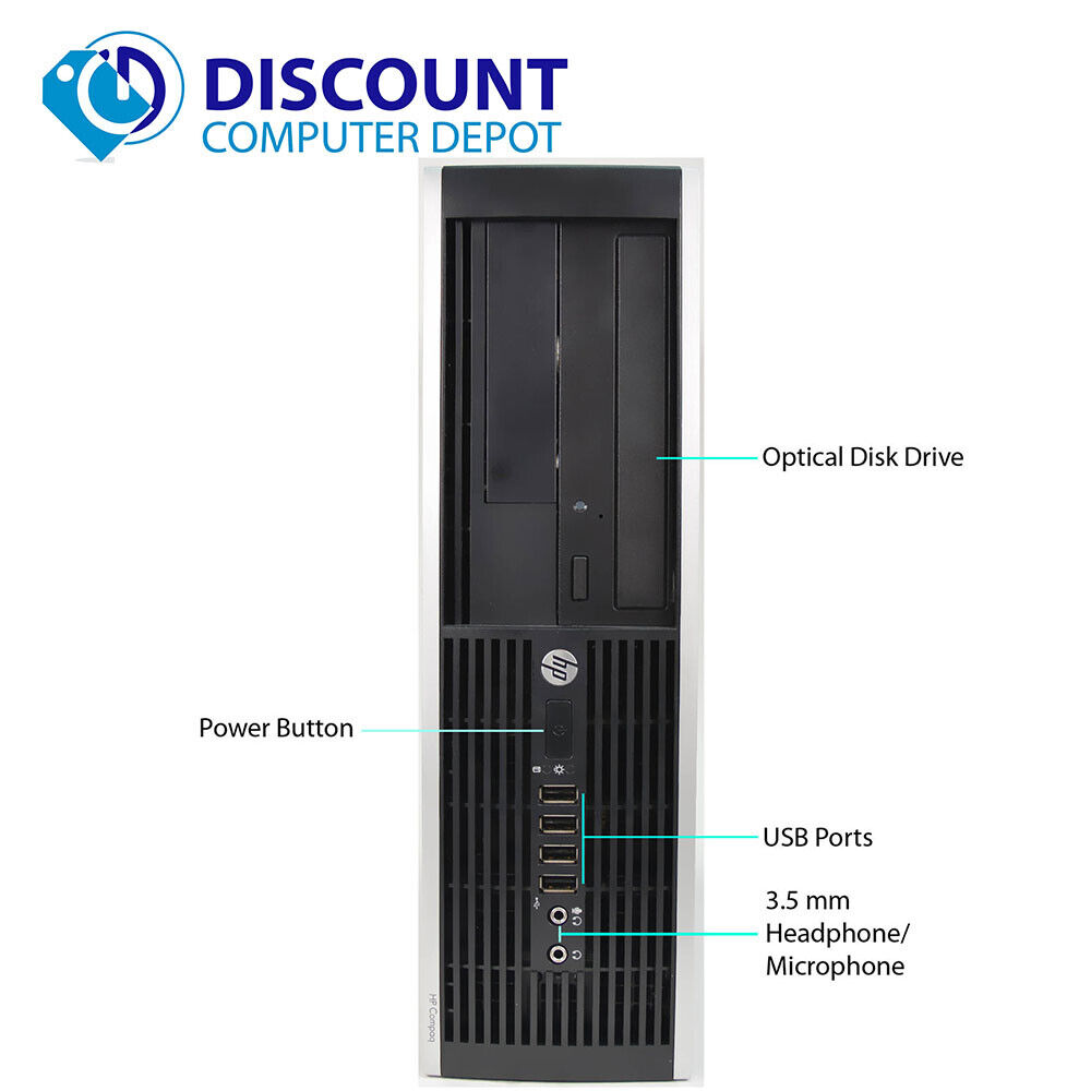 HP Elite/Pro Desktop Computer with Dual 19" LCDs