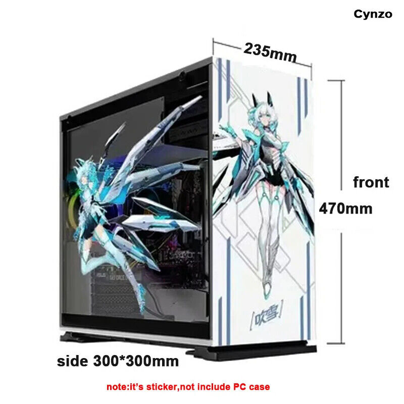 Customizable Anime Themed PC Case Decal