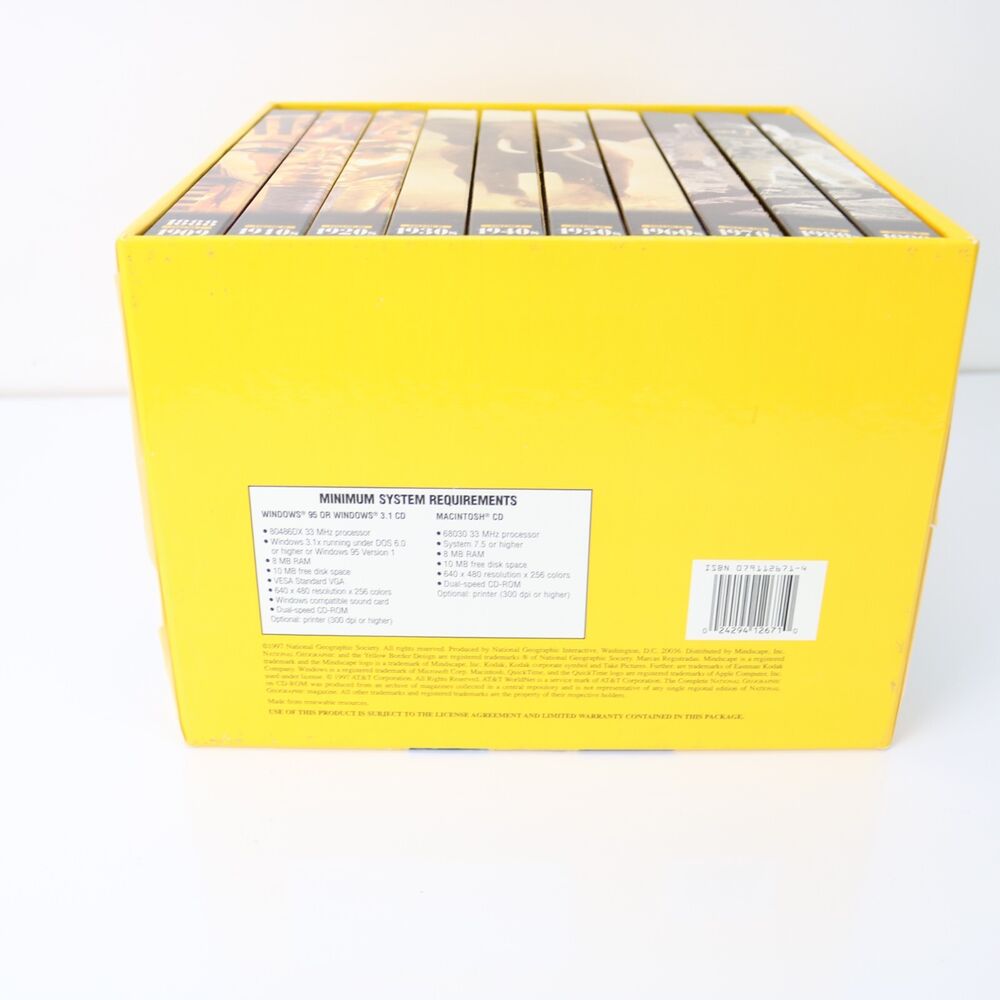 National Geographic Complete CD-ROM 1888-1990 for PC