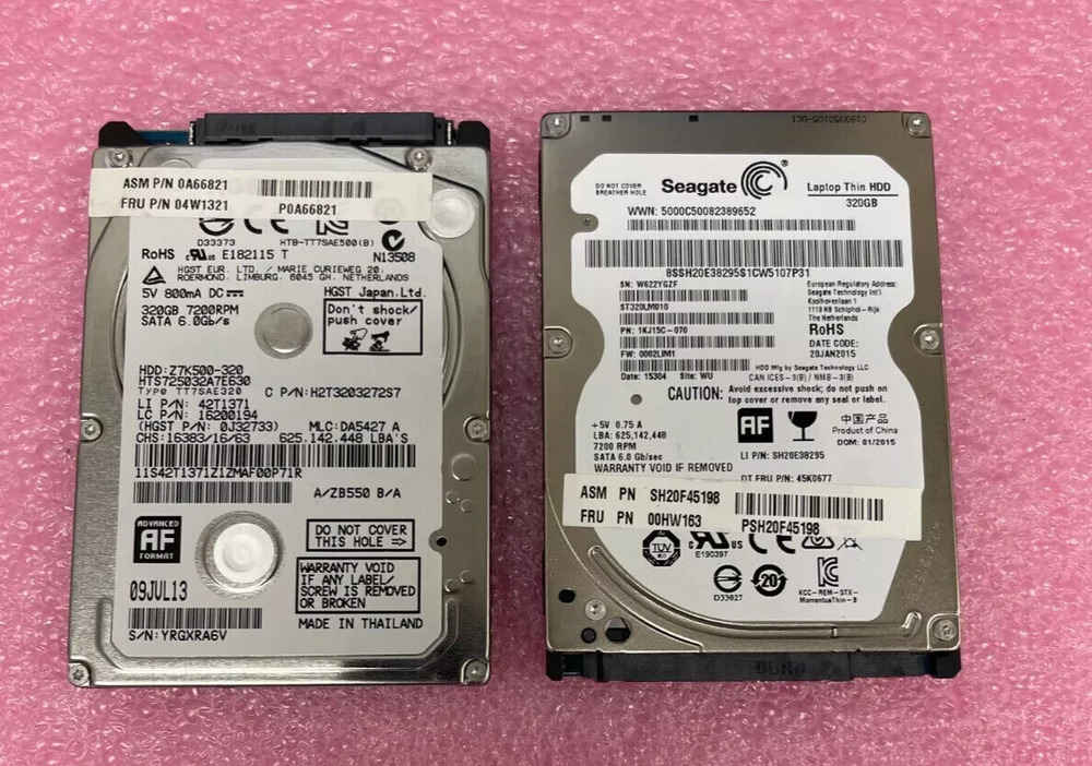 2-Pack 320GB 2.5" Hard Disk Drives for Laptops