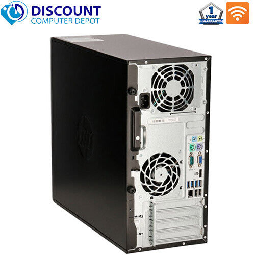 HP Desktop Computer Tower - Quad Core i5, 8GB RAM, 2TB HDD, DVD, WiFi, Windows 10 Pro