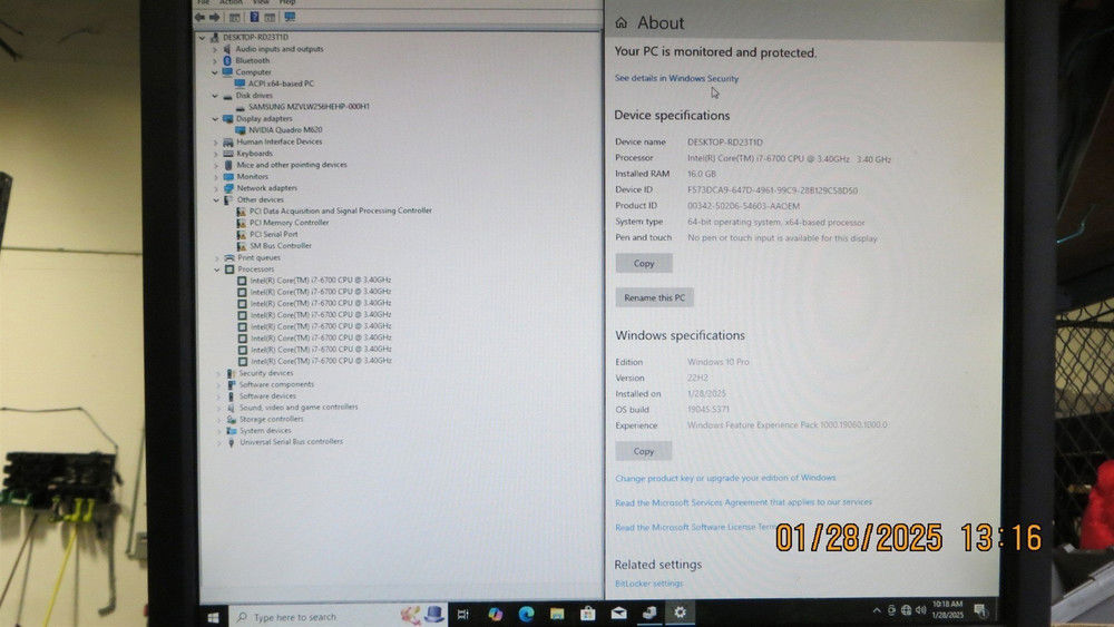 HP Z2 Mini G3 Workstation PC with Intel Core i7-6700, 16GB RAM, 256GB SSD, Quadro M620