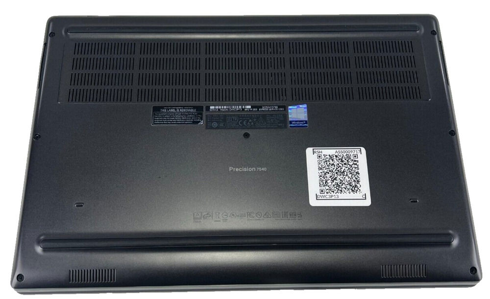 Dell Precision 7540 15.6" Xeon Laptop with NVIDIA Graphics, 1TB SSD, 32GB RAM, Windows 11