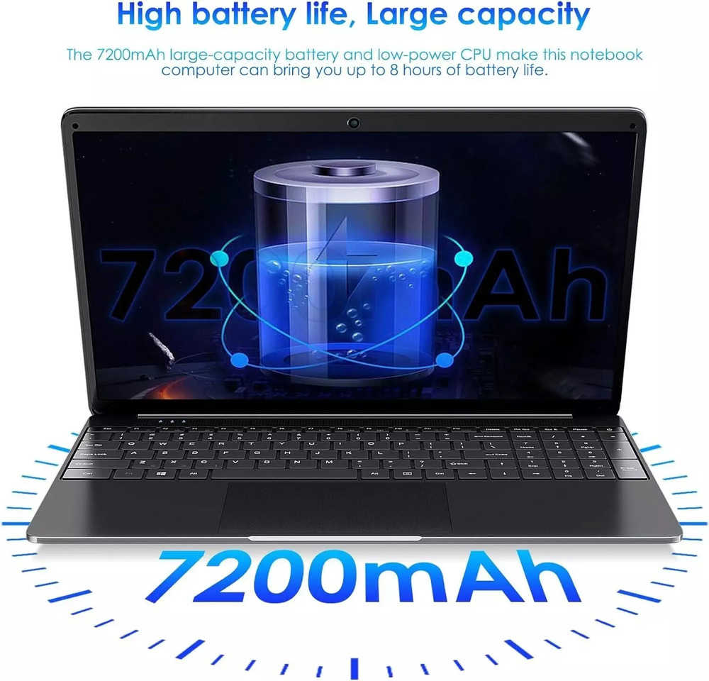 SGIN 15.6" FHD Laptop with 8GB RAM, 256GB SSD, Intel Celeron 2.6GHz, WiFi
