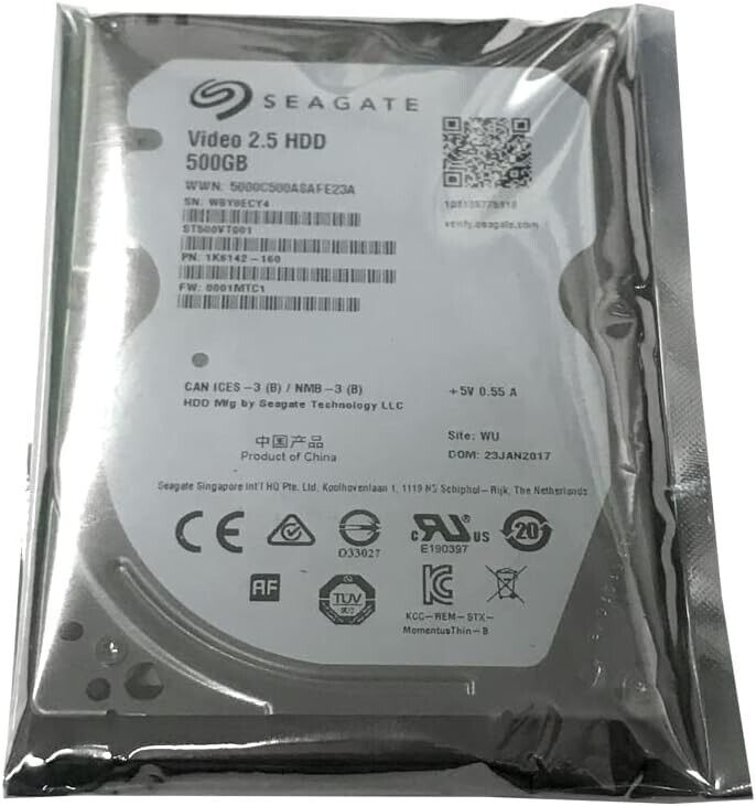 Seagate 500GB 2.5" Laptop Hard Drive - ST500VT000