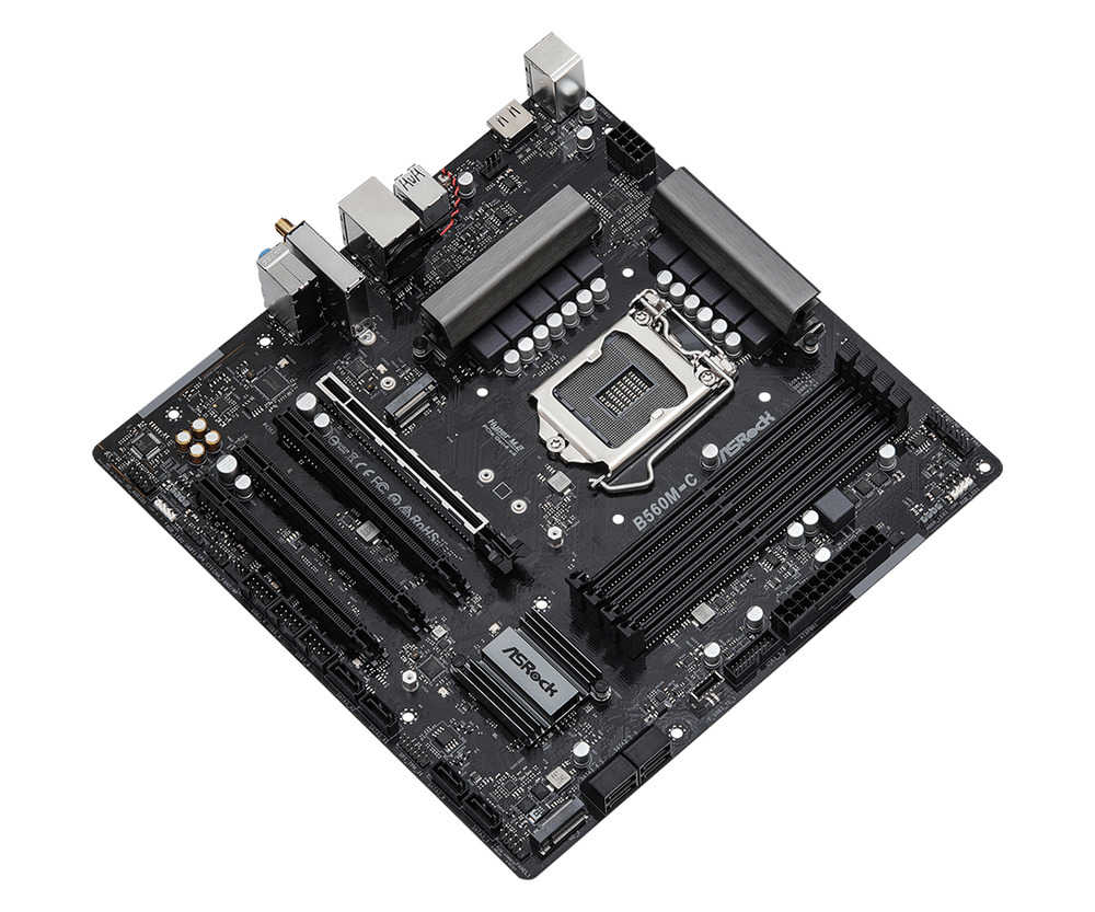 ASRock B560M-C MATX DDR4 WiFi Motherboard - New, No Original Box