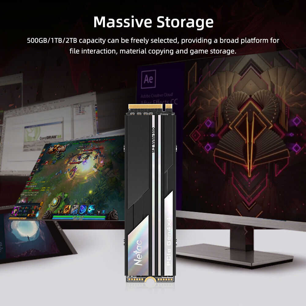 Netac 1TB PCIe 4.0 NVMe SSD for PS5 Gaming